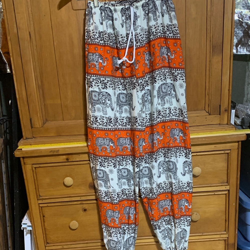 Elephant Print Harem Pants